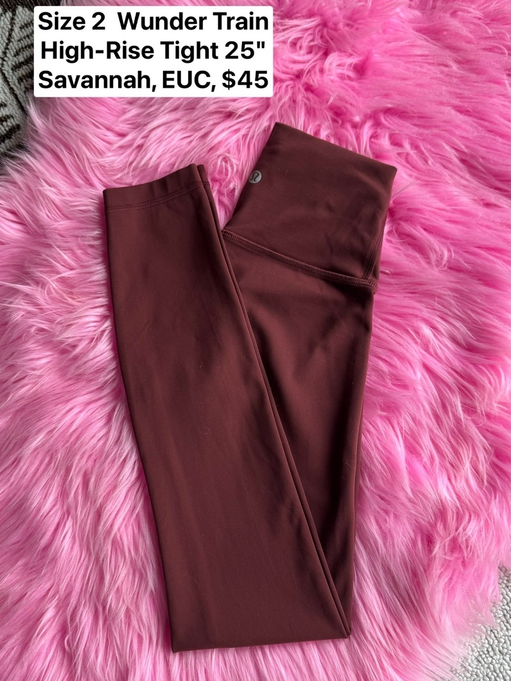 Size 2 Wunder Train High-Rise Tight 25"
Savannah, EUC, $45